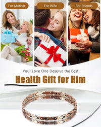 99.99% Pure Copper Ankle Bracelet for Women, Ultra Strength Magnetic Ankle Bracelets for Women with Adjust Tool