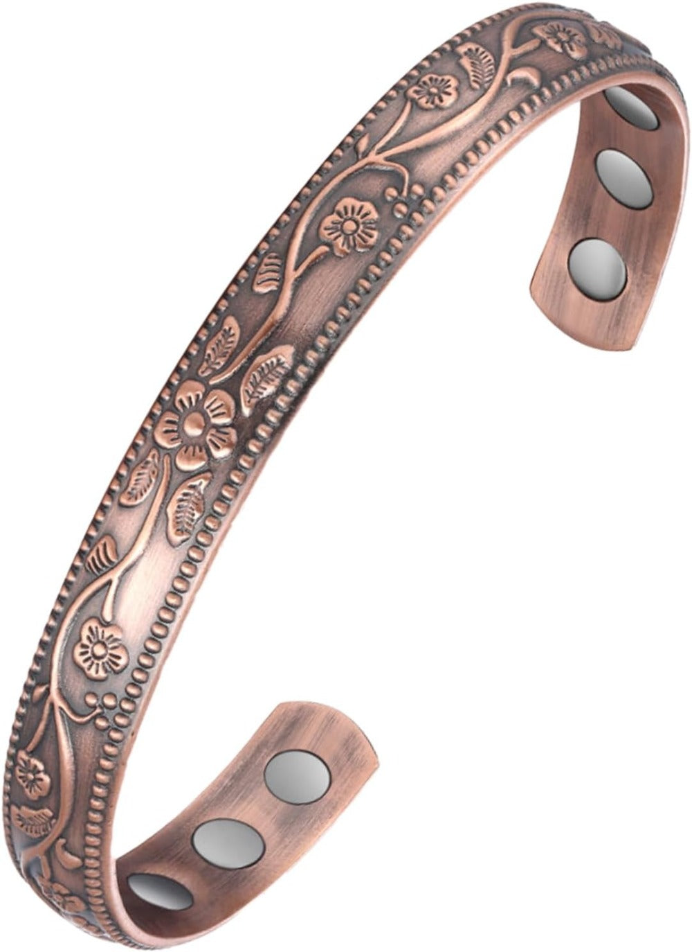 Pure Copper Bracelet, Effective Magnetic Copper Bracelet for Men and Women, 3500 Gauss Magnets