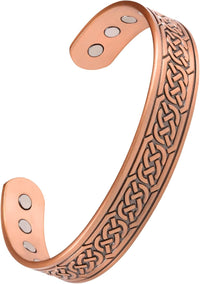 Copper Bracelet for Men, Mens Magnetic Bracelets with 3,800 Gauss Strong Neodymium Magnets