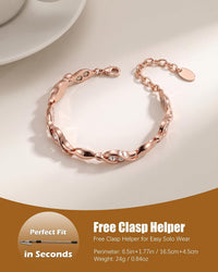Jeracol 99% Pure Copper Bracelets for Women with Ultra Strength Magnets