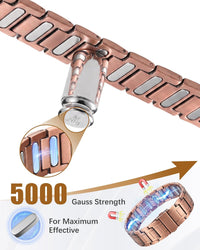 Jeracol Copper Bracelets for Men,99% Pure Copper Magnetic Bracelet