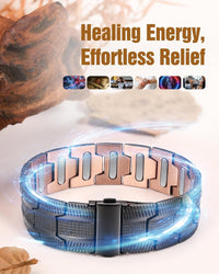 Jeracol Copper Bracelets for Men,99% Pure Copper Magnetic Bracelet