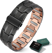 Jeracol Copper Bracelets for Men,99% Pure Copper Magnetic Bracelet