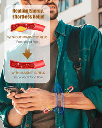 Copper Bracelet for Men, Mens Magnetic Bracelets with 3,800 Gauss Strong Neodymium Magnets