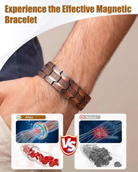 Jeracol Copper Bracelets for Men,99% Pure Copper Magnetic Bracelet