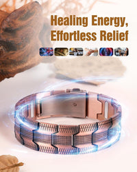 Jeracol Copper Bracelets for Men,99% Pure Copper Magnetic Bracelet