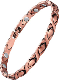 99.99% Pure Copper Ankle Bracelet for Women, Ultra Strength Magnetic Ankle Bracelets for Women with Adjust Tool