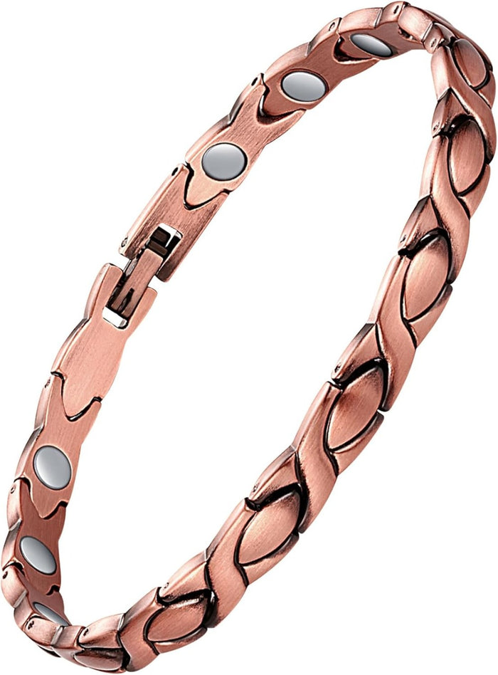 99.99% Pure Copper Ankle Bracelet for Women, Ultra Strength Magnetic Ankle Bracelets for Women with Adjust Tool